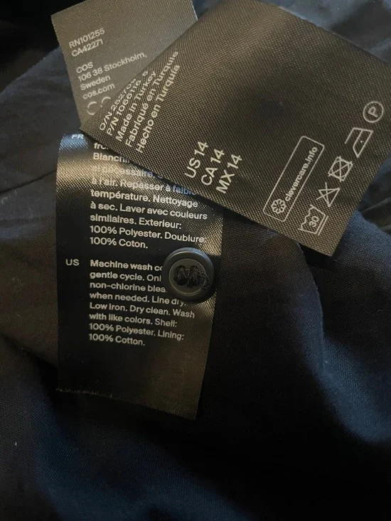 COS VOLUMINOUS A-LINE MINI DRESS - Picture 13 of 13